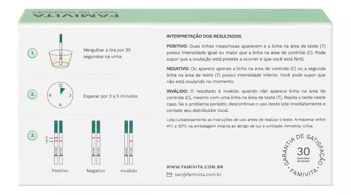 Testes De Ovula O Famivita Unidades Pronta Entrega Venda Em S O