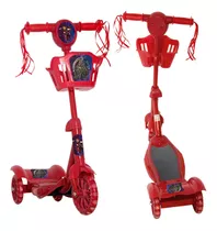 Patinete Infantil Criança Vingadores 3 Rodas Musical Toys 2u