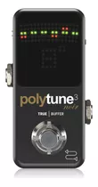 Pedal De Guitarra Afinador Polytune 3 Noir Da Tc Electronic