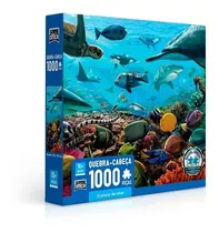 Quebra Cabeça Criaturas Marinhas 1000 Pçs Puzzle Game Office