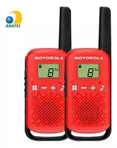 Rádio Comunicador Motorola Talkabout 25km T110br Vermelho