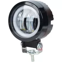 Neblinero Led Para Moto Halo Con Angel Eyes 20w Redondo