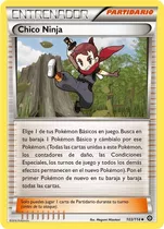 Pokemon Xy Supporter Ninja Boy 103/114 Español Reverse
