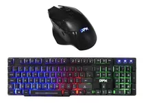 Kit Teclado E Mouse Gamer Com Iluminação Abnt2 Pcs Notebooks