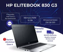 Laptop Hp Elitebook 830 G3 Pantalla Táctil Ram 16 Y 256 Gb 