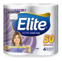 Papel Higiénico Elite Ultra Doble Hoja - 4 Unid. 50 Mts C/u