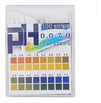 100 Tirillas 0-7 Papel Ph Idel Para El Aceite Y Otros 