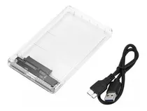 Caja Para Disco Rigido 2.5 Sata Usb 3.0 Carry Disk Transpare