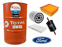Cambio Aceite Total 10w40 4l + Filtros Ford Fiesta Kinetic