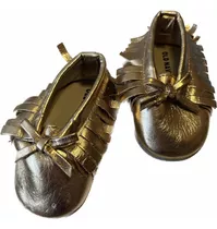 Zapatos Dorado De Bebé Niña Bailarinas Plantilla Flexibles