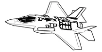 Caça F35 Quebra Cabeca 3d