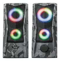 Parlantes Gaming 2.0 Luz Rgb Sonido Estereo Trust Gxt 606