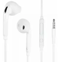 Auriculares Con Manos Libres Plug Jack Compatible Samsung ® Color Blanco