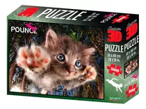 Quebra Cabeça Puzzle Super 3d Gato 500 Peças Multikids