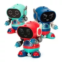 Robot De Juguete Inteligente Luminoso Bailarín Musical Color Azul