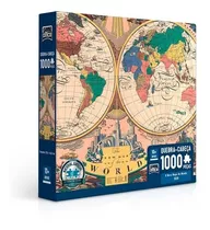 Quebra-cabeça (12887) Puzzle 1000 Peças - Mapa Do Mundo