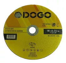 Disco De Corte Amoladora 180 X 1,6 ( 7 Pulgadas ) Acero Dogo Color Amarillo