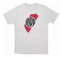 Remera Blanca River Plate Escudo Alternativo En El Pecho 