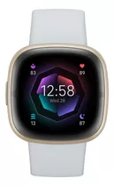 Smartwatch Fitbit Sense 2 Caja De  Aluminio  Oro, Malla  Azul Niebla