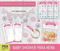 Juegos Para Baby Shower Kit Imprimible Personalizado