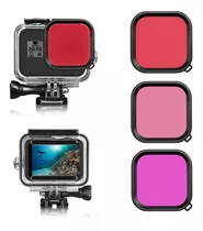 Kit 3 Filtros Lente Buceo Para Gopro Hero 8