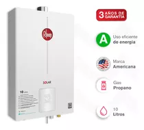 Calentador De Agua 10lt Gas Propano Tiro Forzado Dig Rheem Color Blanco Tipo De Gas Glp 120v