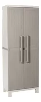 Armario Deposito Exterior Jardin 173cm Toomax 65x37x173 Mm Color Gris