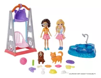 Polly Pocket 2 Figuras Hora De Brincar Com Mascotes - Mattel