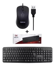 Kit Teclado E Mouse Com Fio Usb  Mox Escritório Casa Oferta