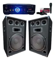 Combo Karaoke 2 Bafles+consola Potenciada Usb/bluetooth/1mic