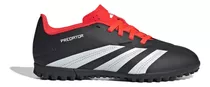 Tenis De Fútbol adidas Football Shoes (turf) Predator Club L Tf J Mdj97 Color Core Black/ftwr White/solar Red Con Suela Tf Apto Césped Artificial Niños 22 Mx