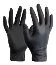 Guantes Descartables Giga Prolatex Color Negro Talle L De Nitrilo Con Polvo X 100 Unidades