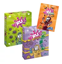 Combo Juego Virus + Virus 2 + Expansion Cartas Halloween