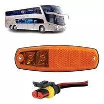 Kit Lanterna Lateral Ônibus Mp G7 Volare W8 Led