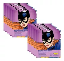 12 Mascarillas Faciales Tela De  Batgirl Carbón Petrizzio