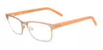 Lente Óptico Lacoste L2141 Square Light Brown Orange 51mm