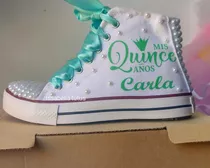 Zapatillas Botitas Decoradas 15 Años, Casamiento, Novia Etc