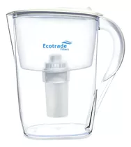 Jarra Purificadora De Agua Alcalina Marca: Ecotrade Filters Color Blanco Con Capacidad Para 2.6 Litros