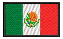 Parche Bordado Bandera México Adherible