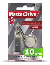 Kit 10 Pendrive 4gb Gd Masterdrive Platinum Atacado Original