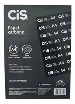 Papel Carbono Preto Para Máquina A4 Pct Com 100 Folhas