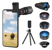 Camara Lente Telefono Lente Kit 4 En 1,iPhone 11 10 8 7 6