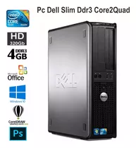 Cpu Computador Dell Optiplex Slim Core 2 Quad 4gb Ram Ddr3 