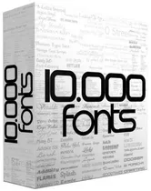 10mil Fontes Para Photoshop,coreldraw, Indesign, Illustrator