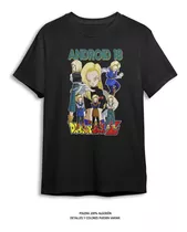 Polera Estampada Androide 18 - Dragon Ball - Dtf