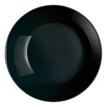 Plato Hondo 20 Cm Luminarc Diwali Vidrio Templado Pettish Color Negro
