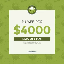 Pagina Web, En 3 Dias Economica - Precio Final! Diseño Web