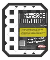 Jogo Educativo De Quebra Cabeça De Números Digitais Em Mdf