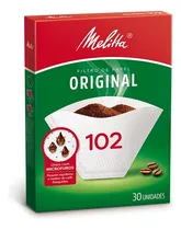 Filtro De Papel Para Café Melitta Original 102 Com 30 Unid