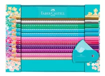 Faber Castell Set 20 Lápices De Colores Sparkle Caja Metal